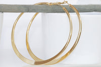 Oversized hoop earrings, Extra large thick hoop earrings, 24k Gold plated hoop earrings, Big hoop earrings, Classic hoops, Round earrings