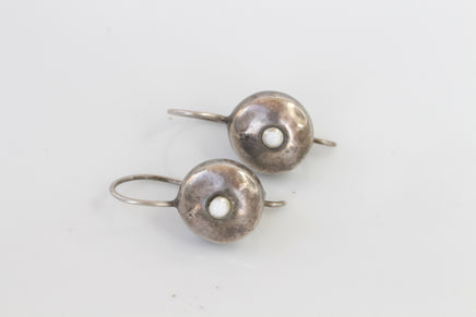 SILVER STERLING EARRINGS, Pearl Earrings, Small Drop Earrings, Boho Silver 925 Earrings, White Pearl Silver Earrings, Dainty Wedding Earring