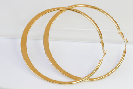 Oversized hoop earrings, Extra large thick hoop earrings, 24k Gold plated hoop earrings, Big hoop earrings, Classic hoops, Round earrings