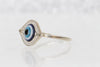 EYE SILVER RING, Blue Eye Protection Ring, Zircon Ring, Evil Eye Jewelry, Turquoise Evil Eye Dainty Ring, Turkish Eye Ring, Girls Jewelry
