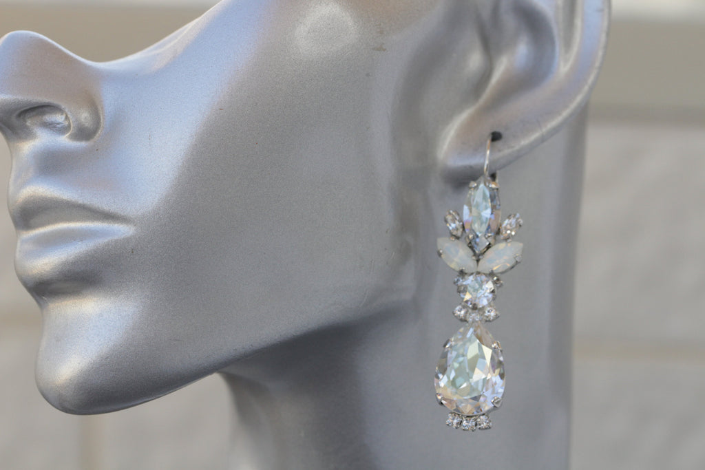 Crystal Drop Earrings Wedding | Seraphina |Jeanette Maree