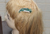 EMERALD GREEN HAIR Comb, Bridal Hair Comb, Statement Hair Comb, Crystal Rebeka, Leaves Hair Comb, Emerald Wedding Hair Accessories, Prom