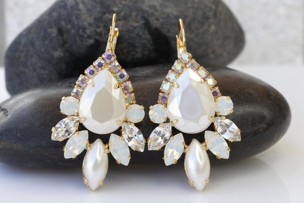 Gold Flower Earrings, Pearl Earrings, Bridal Earrings, Gold Pearl Earrings,  Flower Dangle Earrings, Pearl Dangle Earrings, Wedding Earrings - Etsy | Bridal  earrings drop, Bridal earrings, Gold bridal earrings