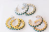 EMERALD HOOP EARRINGS, Emerald Green Earrings, Bridal Hoops, Wedding Hoops, Bridal Earrings, Women's Earrings, Small Hoop Bridesmaid Earring