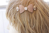IVORY COMB HAIR ,Bow Comb hair, Bridal Hair Jewelry, Rose Gold Comb Hair, Extra Large Comb Hair, Hair Accessories  ,Wedding Comb Hair Veil