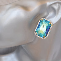 ROYAL BLUE RING, Huge Crystal Ring, Sapphire Crystal Ring, Large Cocktail Ring, Big Stone Blue Ring, Statement Ring, Capri blue Chunky Ring