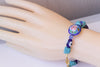 Evil eye bracelet, Handmade beaded bracelet, Turquoise Beads bracelet, Royal Blue bracelet, Turkish eye charm bracelet, Protection jewelry