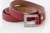 RED BELT, Women's Leather Belt, Rhinestone Studded belt, Red Leather belt, leather belt,leather belt for women thin belt, Leather Dress belt