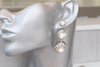 CRYSTAL SILVER EARRINGS, Bridal Clear Crystals Earrings, Statement Vintage Earrings, Long Earrings For Bride,Wedding Earrings, White Earring