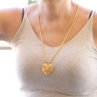 HEART LOCKET NECKLACE,  Gold Locket Necklace, Long Necklace, Filigree Large Heart Necklace, Statement Gold  Photo Locket, Mother Day Gift