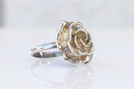 Silver Sterling Ring, Flower Silver 925 ring, Vintage silver Ring For Her, Statement Silver Flowers Ring, Blossom Ring, Gift For Christmas