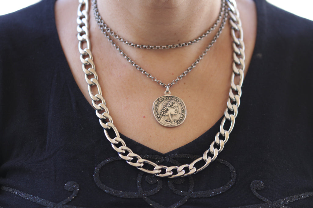 Chunky Lariat Chain Necklace