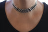 CHUNKY COLLAR CHOKER, Women Choker Gift For Her, Link Chain Collar, Statement Silver Necklace,Vintage Silver Necklace, Edgy Silver Necklace