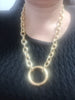 O CHUNKY NECKLACE, O Gold Drop Necklace, O Collar Necklace, O Ring Necklace, O Chain Choker Necklace, Statement Wide Gold Link Choker Chain