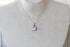MOONSTONE SILVER STERLING 925 Necklace ,June Birthstone Necklace ,Square White Pendant, Rainbow Moonstone Necklace, Dainty Bridal Necklace
