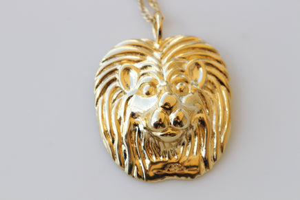 LION NECKLACE, Dainty Lion Necklace, Jewelry For Man , Unisex Necklace, Gold Or Silver Jewelry, Lion Coin Jewelry, Vintage Style Necklace