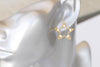 GOLD STAR EARRINGS, Rhinestone Crystal earrings, Minimalist Wedding jewelry, Dainty Star Stud Earrings,Black Earring, Turquoise Star Earring