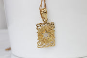 Star of David Necklace, Unisex Woman Or Man Necklace, Jewish Jewelry, Filigree Gold Necklace, Unique Magen David Necklace, Made From Israel