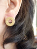 ROSE GOLD HOOPS, Minimalist Earrings, Textured Earrings, Delicate Studs, Bridal Classic Jewelry, Elegant Earrings For Woman, Work Earrings