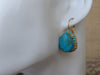 Turquoise earrings.  jewelry. Turquoise earrings gold. Bridal blue earrings. Genuine turquoise earrings. Real gemstone  turquoise