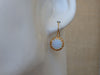 White Opal Gold Earrings for Bride Earrings, Drop and dangle Opal Earrings, October Birthstone, Drop Gold Filled Earrings, Fire Opal jewelry