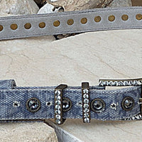 Jeans Textile Belt. Blue Leather Belt. Buckle Belt For Women. Womens Blue Belt. Leather Cotton Textile Belt . Gray Crystal Suede Blue Belts