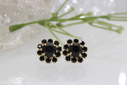 Jet Black Earrings