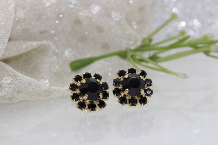 Jet Black Earrings