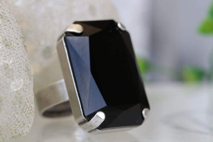 Jet Black Ring