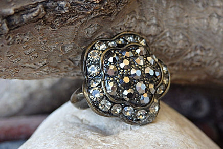 Jet Hematite Rebeka Ring