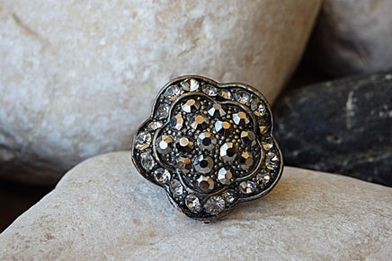 Jet Hematite Rebeka Ring