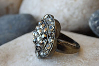 Jet Hematite Rebeka Ring