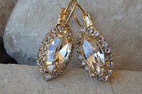 Jewelry Solid. Champagne Drop Earrings