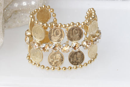 Jewish Coin Bracelet