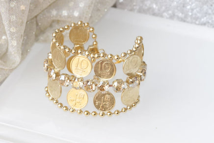 Jewish Coin Bracelet