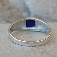 Lapis Silver Ring
