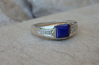 Lapis Silver Ring