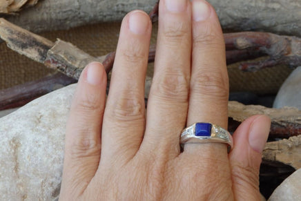 Lapis Silver Ring