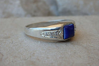 Lapis Silver Ring