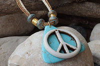 Large Genuine Turquoise Statement Necklace