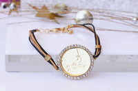 Leather Coin Bracelet