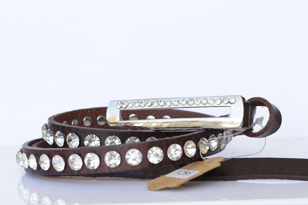 Leather studded belts for women| Rebekajewelry display picture 1