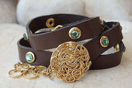 Leather Wrap Bracelet Women Leather Bracelet