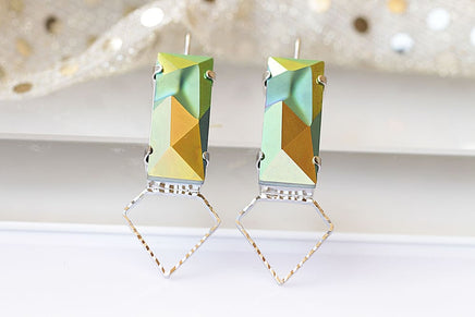 Lime Green Earrings