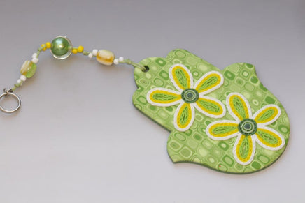 Lime Green Hamsa
