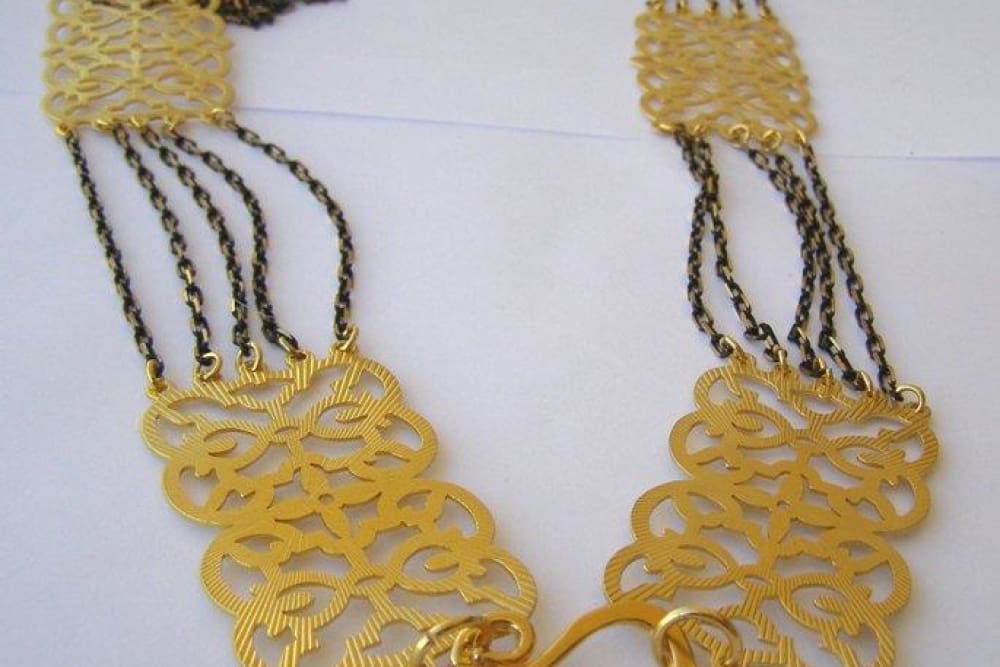 Gold wedding belt| Rebekajewelry