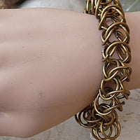 Link Bracelet. Stack Link Bracelet. Antiqued Bracelet