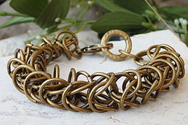 Link Bracelet. Stack Link Bracelet. Antiqued Bracelet