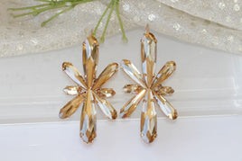 Long Champagne Earrings