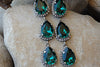 Long Emerald Earrings